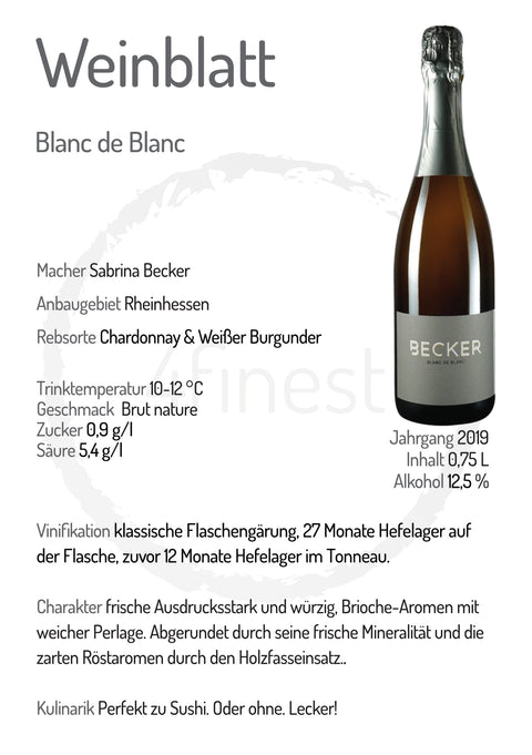 Becker Weine | Blanc de Blancs | Rheinhessen | 6er Karton