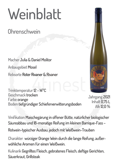 Stairs n´Roses Weine | Ohrenschwein | Mosel | 6er Karton