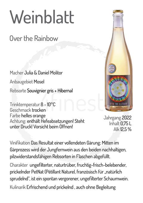 Stairs n´Roses Weine | Over the rainbow PetNat | Mosel | 6er Karton