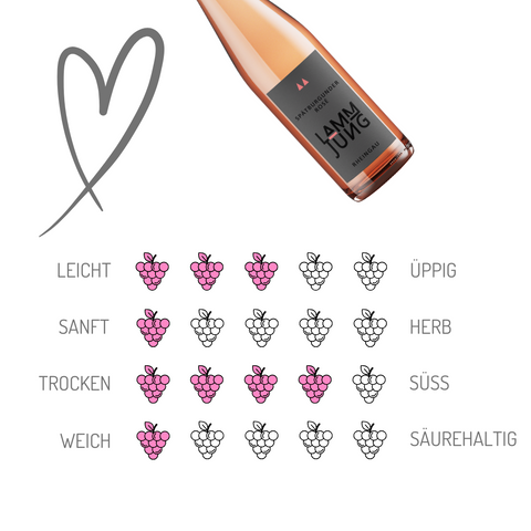 Lamm Jung Weine | Spätburgunder Rosé | Rheingau | 6er Karton