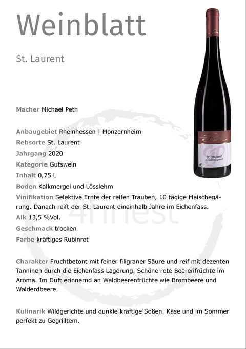 Peth Weine | St. Laurent | Rheinhessen | 6er Karton