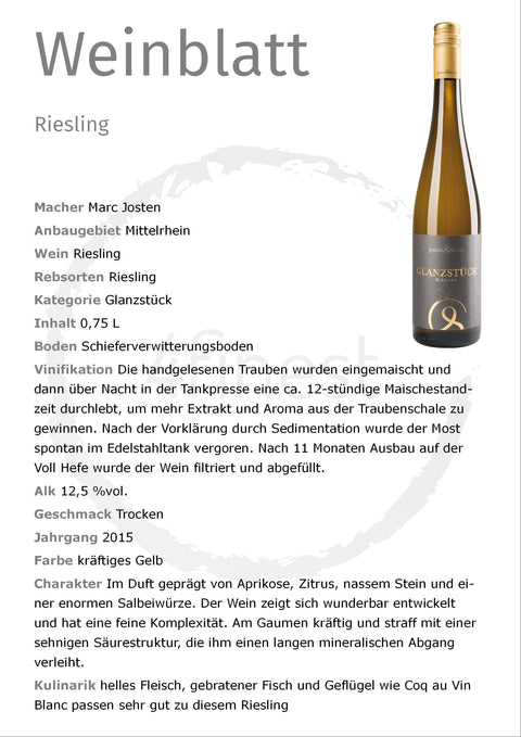 Josten Weine | Riesling | letzter 4er Karton | Ahrtal Flutwein