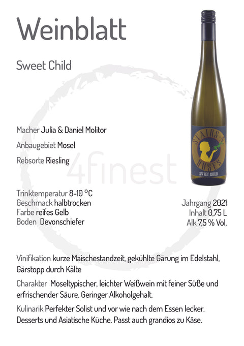 Stairs n´Roses Weine | Sweet Child | Mosel | 6er Karton
