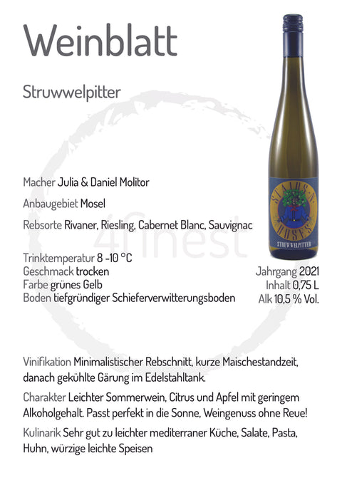 Stairs n´Roses Weine | Struwwelpitter | Mosel | 6er Karton