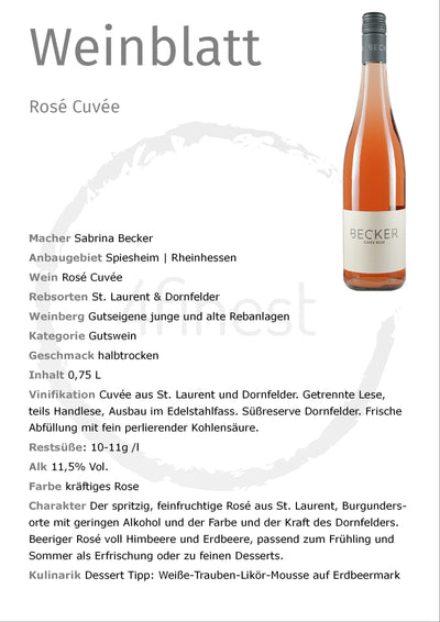 Becker Weine | Rosé Cuvée | 6er Karton