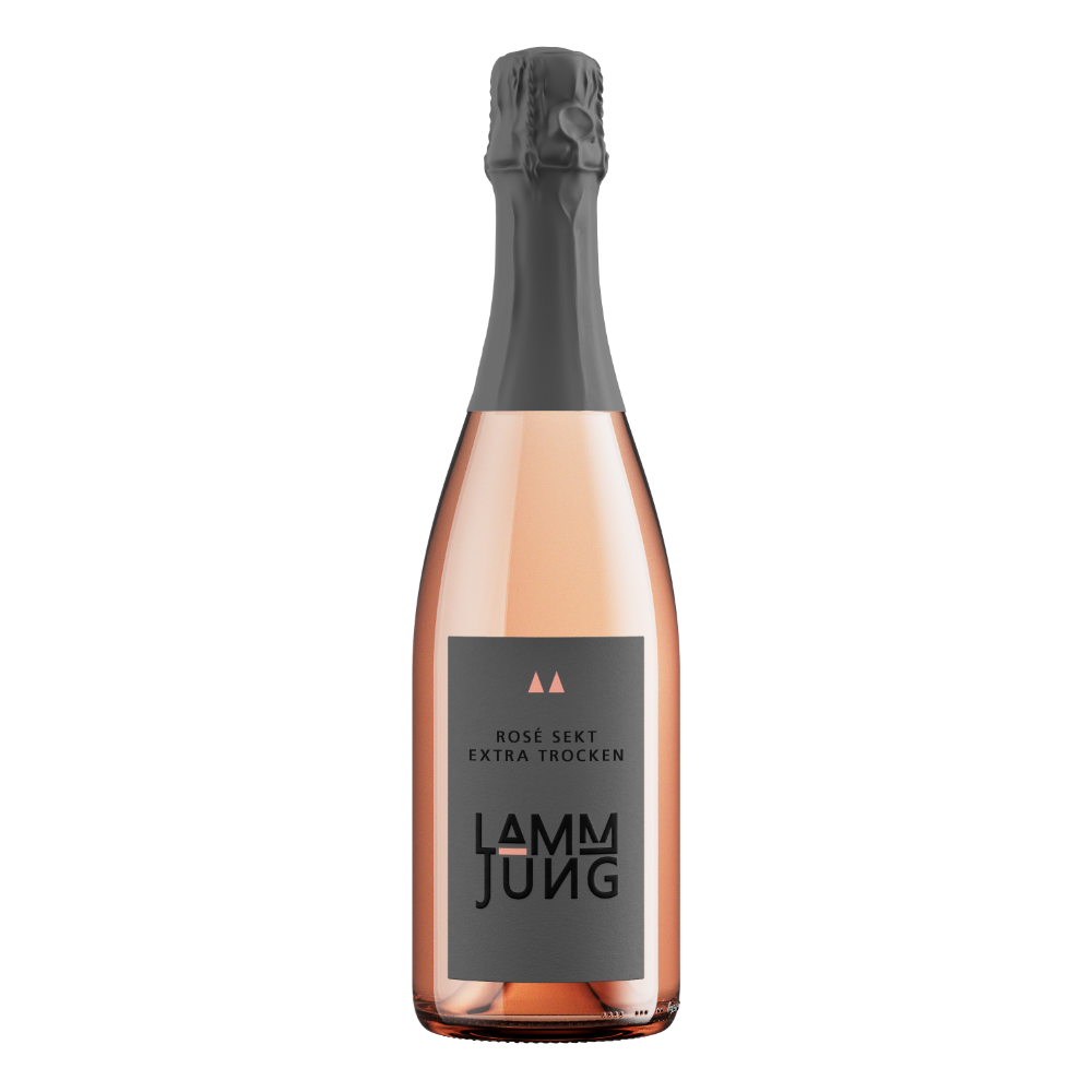 Lamm Jung Weine | Rosé Sekt extra trocken | Rheingau | 6er Karton