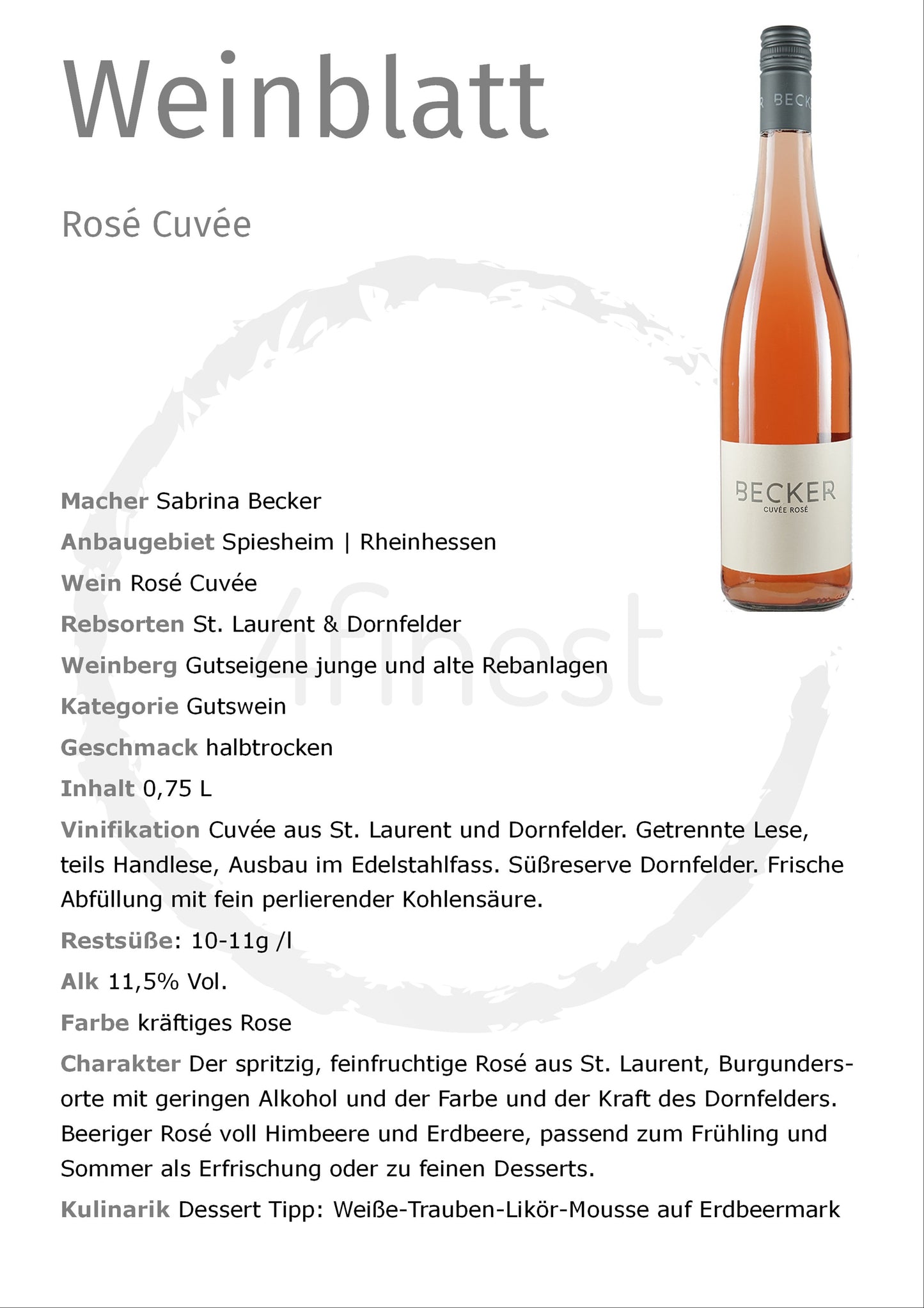 Becker Weine | Rosé Cuvée | 6er Karton